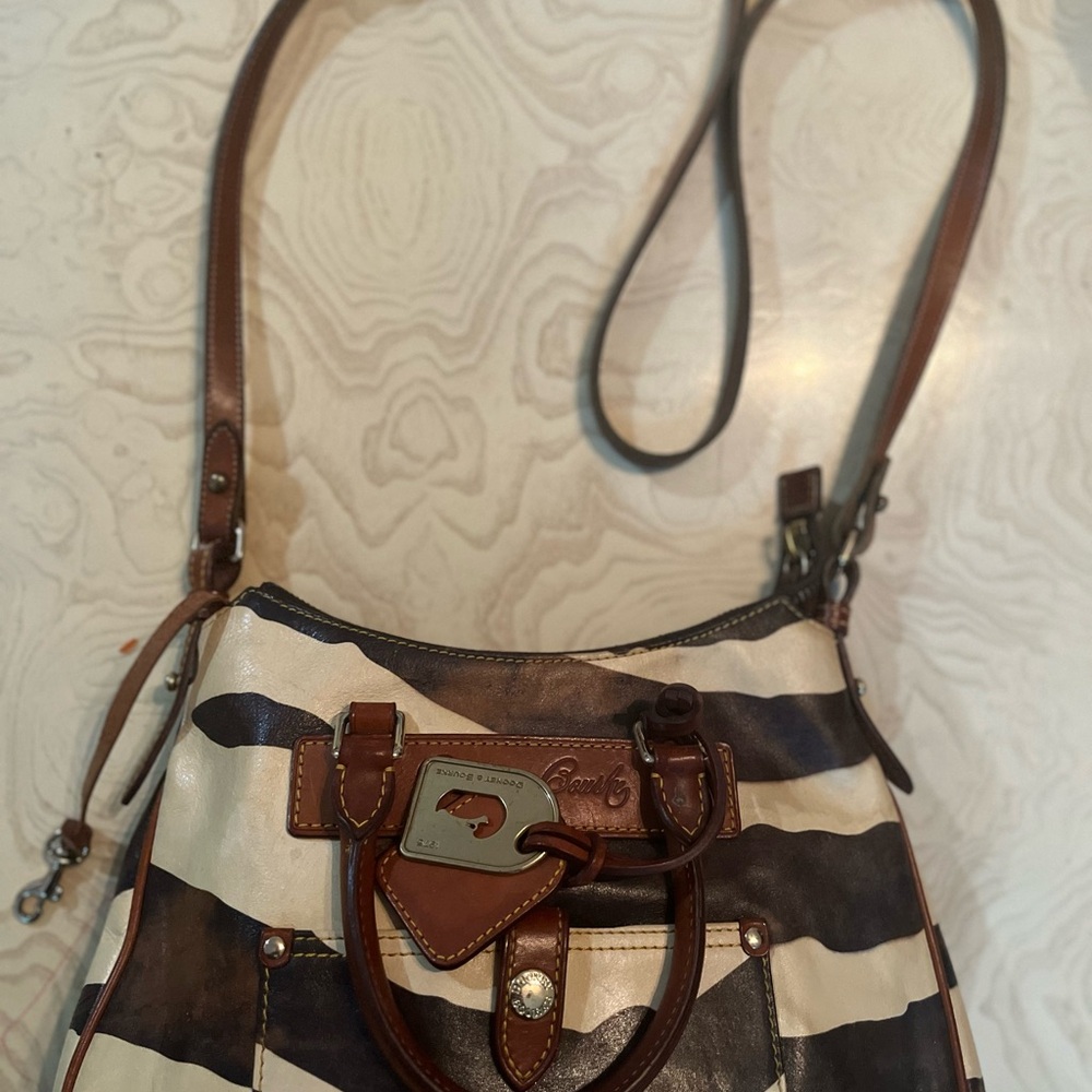 Dooney & Bourke Zebra Stripe Crossbody Bag - Picture 2 of 7